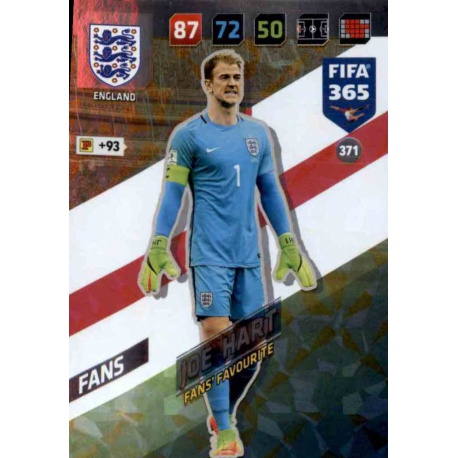 Joe Hart Fans Favourite England 371 FIFA 365 Adrenalyn XL 2018