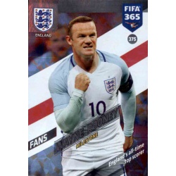 Wayne Rooney Milestone England 375 FIFA 365 Adrenalyn XL 2018
