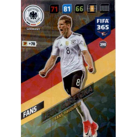 Leon Goretzka Fans Favourite Germany 390 FIFA 365 Adrenalyn XL 2018