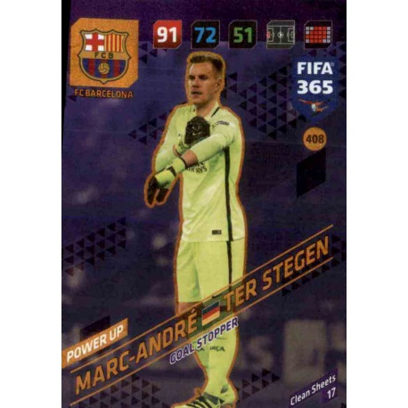 Marc-André ter Stegen Goal Stopper Barcelona 408 FIFA 365 Adrenalyn XL 2018