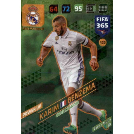 Karim Benzema Game Changer Real Madrid 435 FIFA 365 Adrenalyn XL 2018
