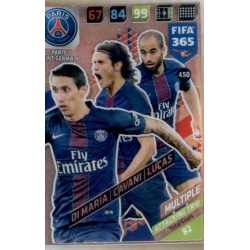 Di María - Cavani - Lucas Attacking Trio Paris Saint-Germain 450 FIFA 365 Adrenalyn XL 2018