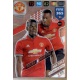 Pogba - Martial Club Country Manchester United 451 FIFA 365 Adrenalyn XL 2018