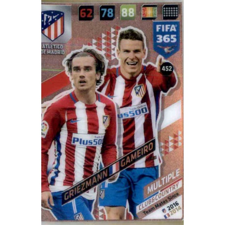 Griezmann - Gameiro Club Country Atlético Madrid 452 FIFA 365 Adrenalyn XL 2018