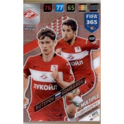 Kutepov - Kombarov Club Country Spartak Moskva 459 FIFA 365 Adrenalyn XL 2018