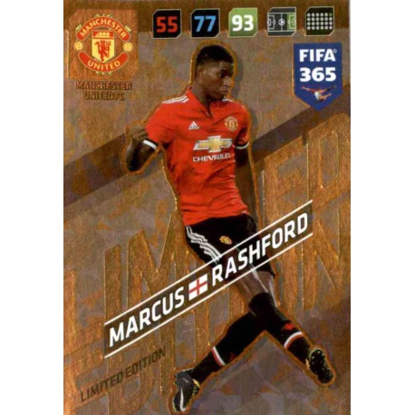 Marcus Rashford Limited Edition Manchester United FIFA 365 Adrenalyn XL 2018