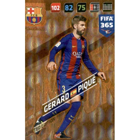 Gerard Pique Limited Edition Barcelona FIFA 365 Adrenalyn XL 2018