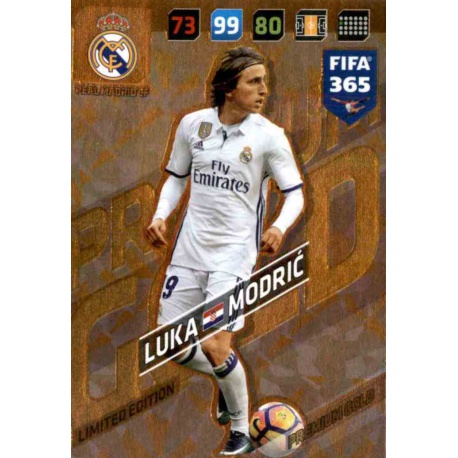Luka Modrić Limited Edition Real Madrid FIFA 365 Adrenalyn XL 2018