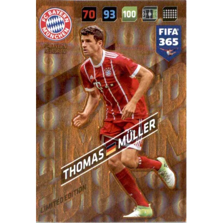 Thomas Müller Limited Edition Bayern München FIFA 365 Adrenalyn XL 2018