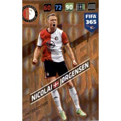 Nicolai Jørgensen Limited Edition Feyenoord FIFA 365 Adrenalyn XL 2018