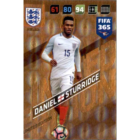 Daniel Sturridge Limited Edition England FIFA 365 Adrenalyn XL 2018