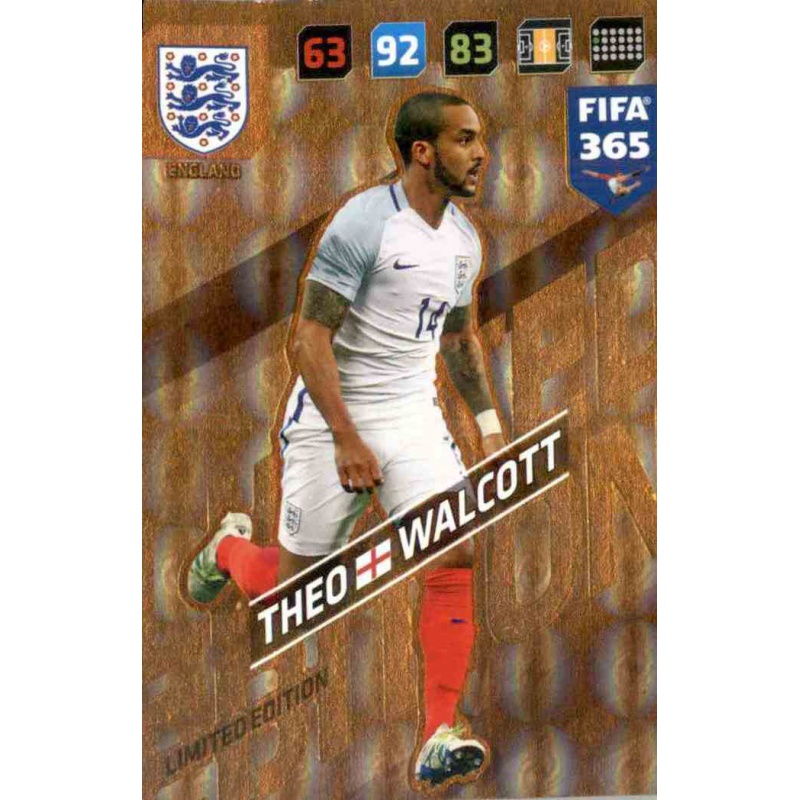 Comprar Online Theo Walcott Limited Edition Panini Fifa 365 Adrenalyn