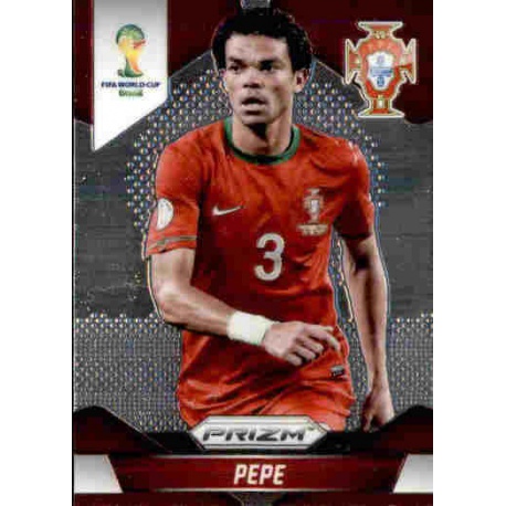 Base # 156 Pepe Portugal Panini Prizm World Cup 2014 Brazil 