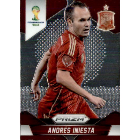 Cromos de Fútbol Andres Iniesta España Panini Prizm World Cup Brazil 2014