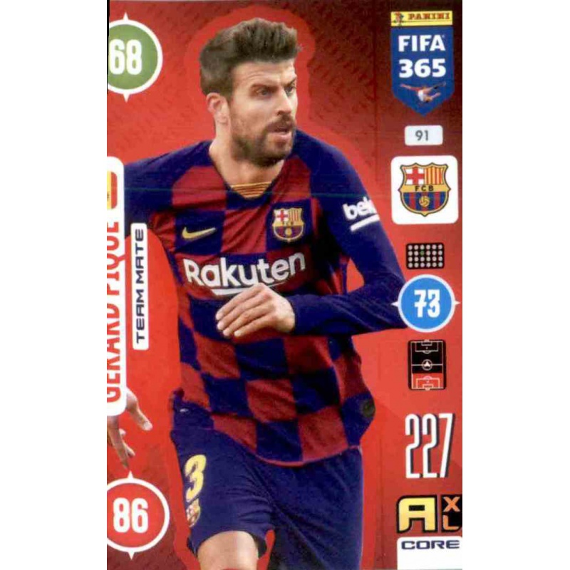 Panini FIFA365 2019 Sticker 81 a/b Gerard Pique FC Barcelona 