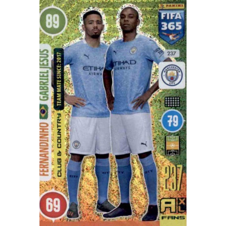 Fernandinho - Gabriel Jesus Manchester City 237