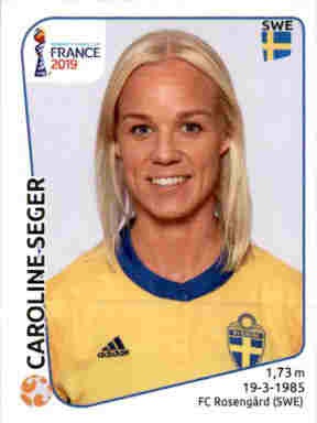 472 Caroline Seger SWE Sweden NEU Bild Panini Sticker Frauen Fußball WM 2019 Nr 
