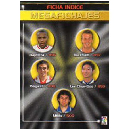 Indice Megafichaje