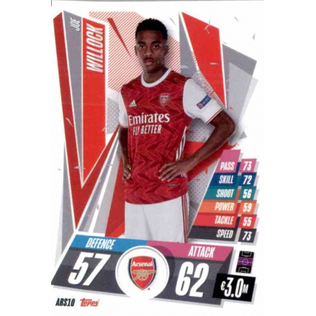 Joe Willock Update Card Arsenal ARS10