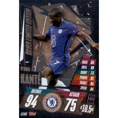 N'Golo Kante Limited Edition Silver Chelsea LE10S