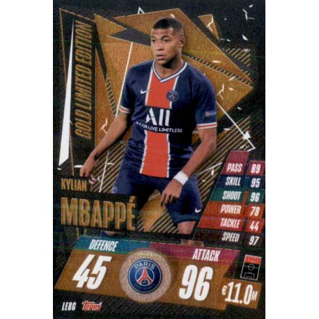 Kylian Mbappe Limited Edition Gold PSG LE8G