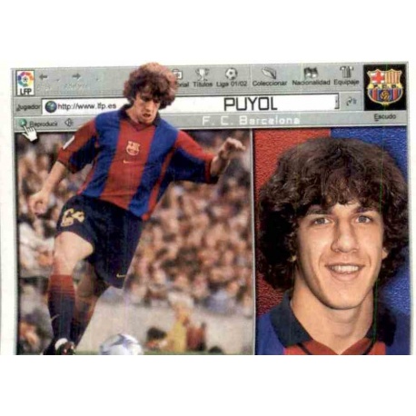 Puyol Barcelona Este 2001-02