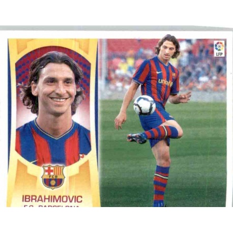 Cromos de Fútbol Ibrahimovic Versión 1 Barcelona Este 2009-10
