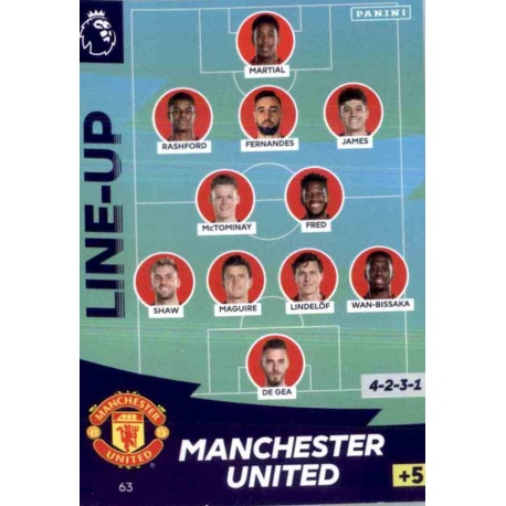 Line-Up Manchester United 63