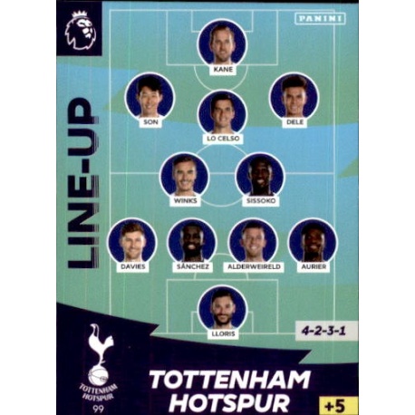 Line-Up Tottenham Hotspur 99