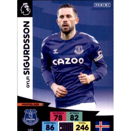 Gylfi Sigurdsson Everton 182