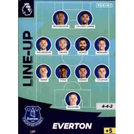 Line-Up Everton 189