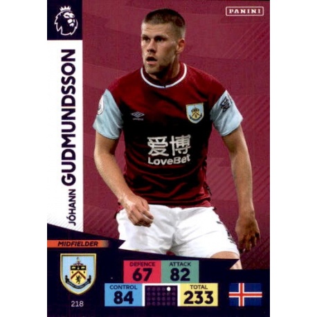 Johann Gudmundsson Burnley 218