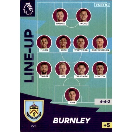 Line-Up Burnley 225