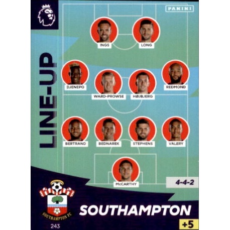 Line-Up Southampton 243