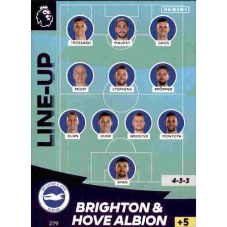 Line-Up Brighton & Hove Albion 279