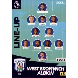 Line-Up West Bromwich Albion 351