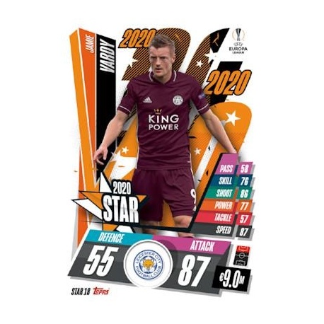 Jamie Vardy Leicester City STAR18