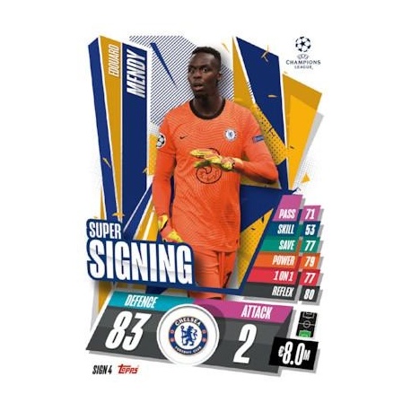 Edouard Mendy Topps UCL Living Set Card 423 Chelsea