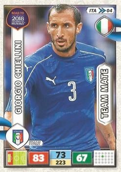 Trading Card Of Giorgio Chiellini Italy Panini Adrenalyn Xl Road To Russia 18