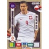 Trading Card of Robert Lewandowski Top Player Road To 2018 Fifa World Cup Russia Adrenalyn XL