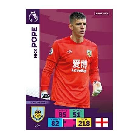 Nick Pope Burnley 209