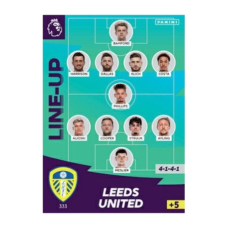 Line-Up Leeds United 333