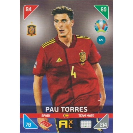 Panini Euro EM 2020 Preview Sticker Spanien ESP 16 Pau Torres