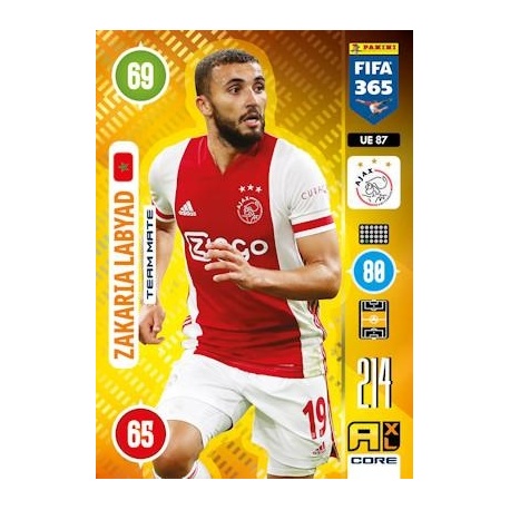 Zakaria Labyad Team Mate Ajax UE87
