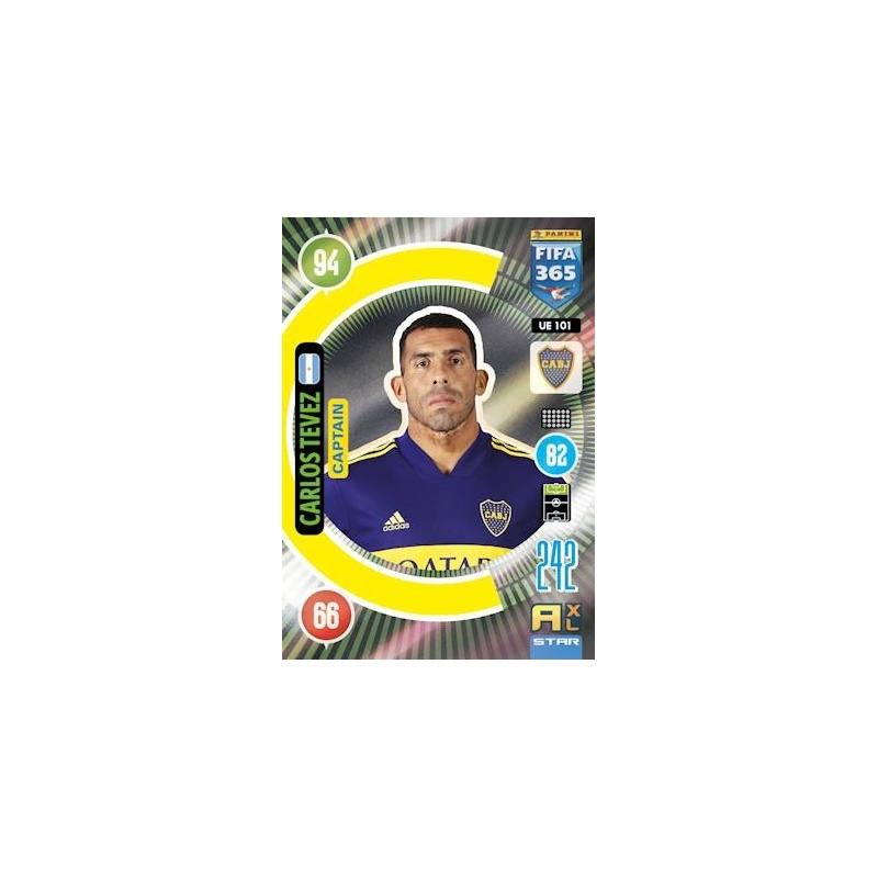 Sticker 319 a/b Boca Juniors Carlos Tevez Panini FIFA365 2019 