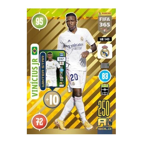 Soccer Trading Card Vinicius Jr Winter Star Adrenalyn XL Fifa 365