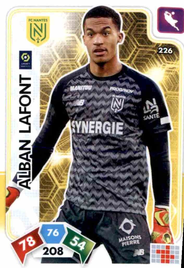 ALBAN LAFONT # LIMITED EDITION FC.NANTES CARD ADRENALYN LIGUE 1 2020 PANINI 