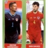 Cromos de Fútbol Hennessey - Davies Wales Panini Euro 2020 Stickers