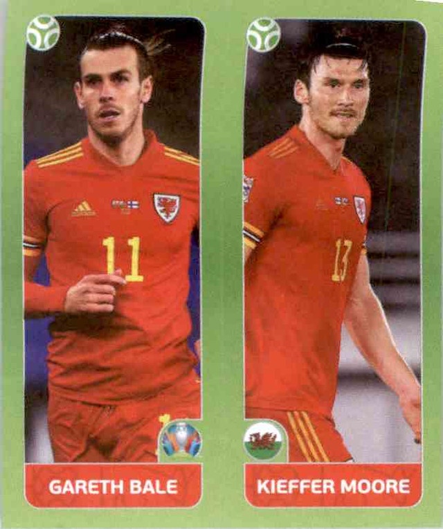 Gareth Bale Kieffer Moore Wales No Panini Euro 2020 97 