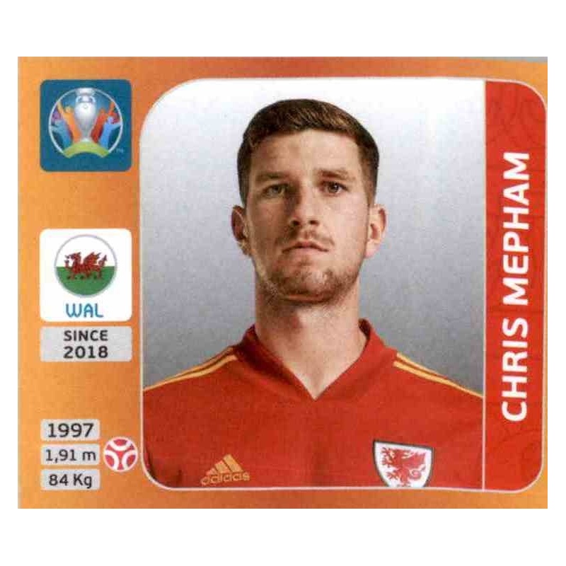 Panini EM EURO 2020 Tournament 2021 Sticker 104 Chris Mepham Wales 